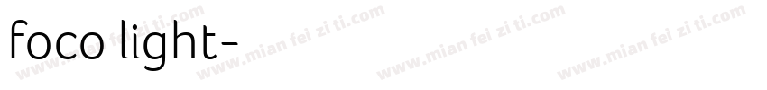 foco light字体转换